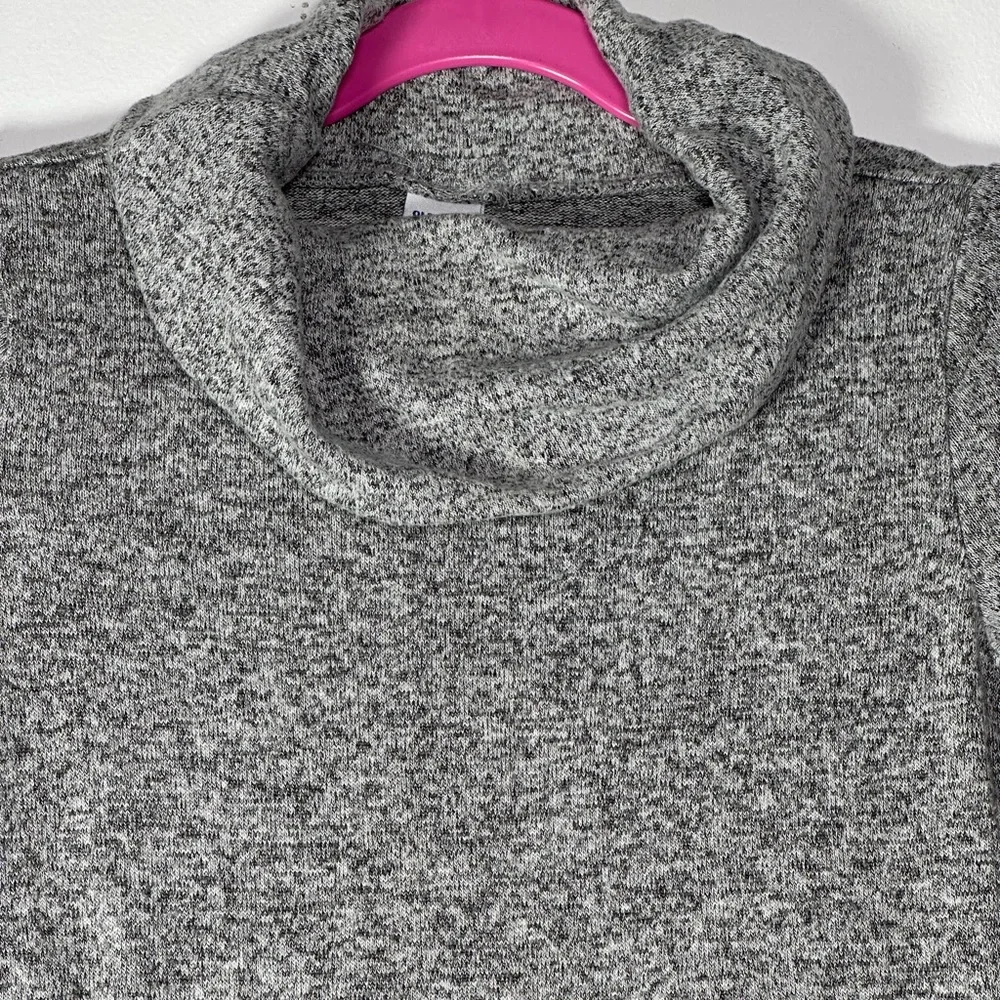Old Navy Toddler Charcoal Grey‎ Heathered Cowl Neck Knit Skater Dress Size 3T